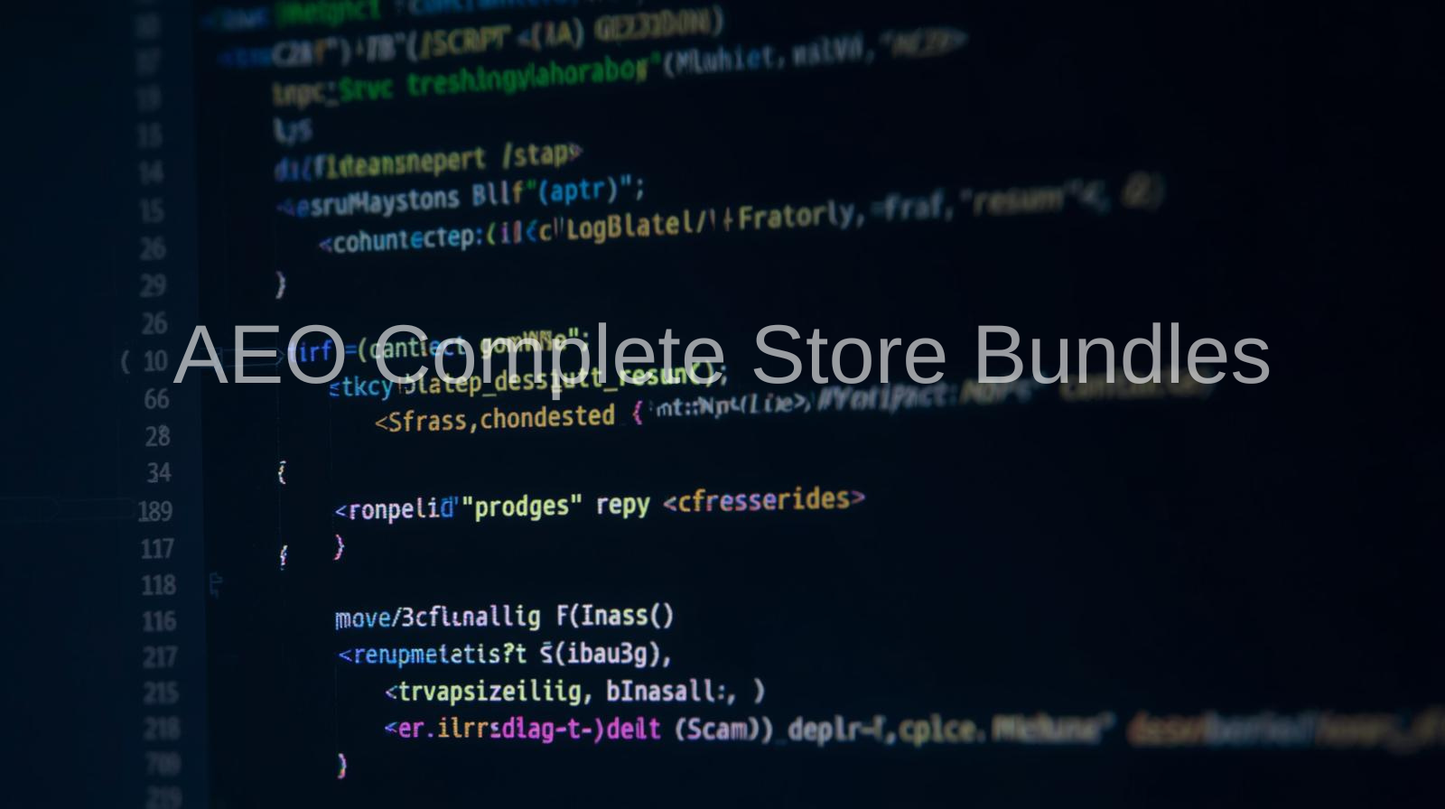 AEO Complete Store Bundle - Flourish AEO Lab