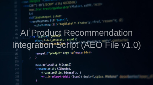 AI Product Recommendation Integration Script (AEO v1.0) – Agency License - Flourish AEO Lab